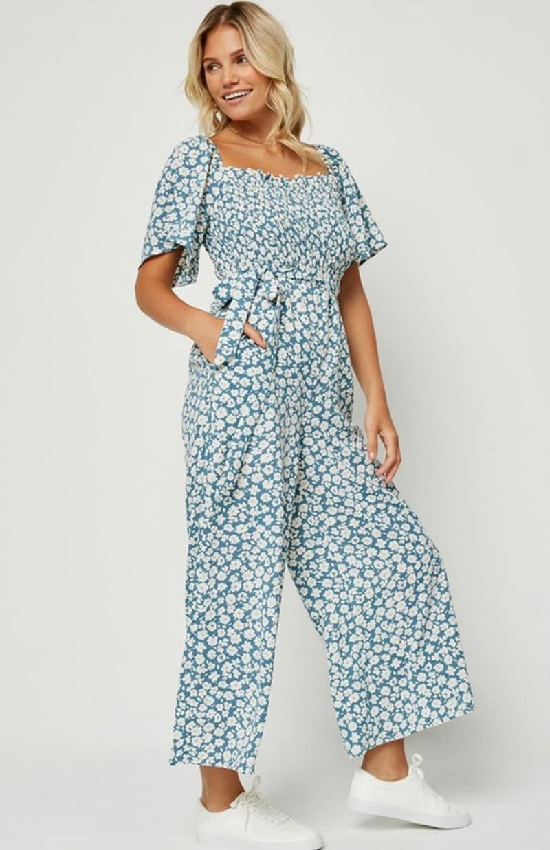 Whimsy & Wishes Floral Jumpsuit