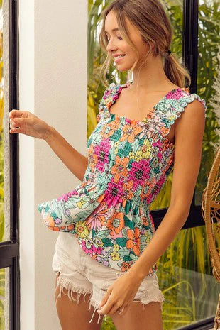 Floral Fascination Tank Top