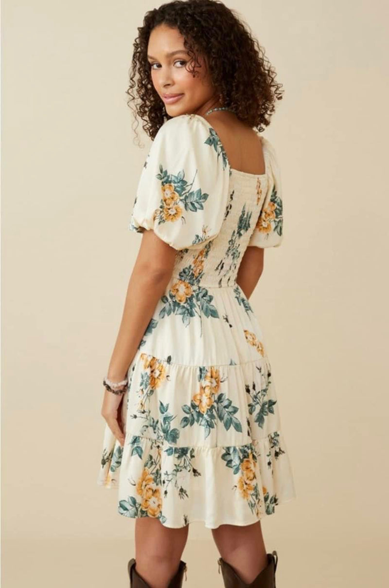 Garden Party Glow Floral Dress