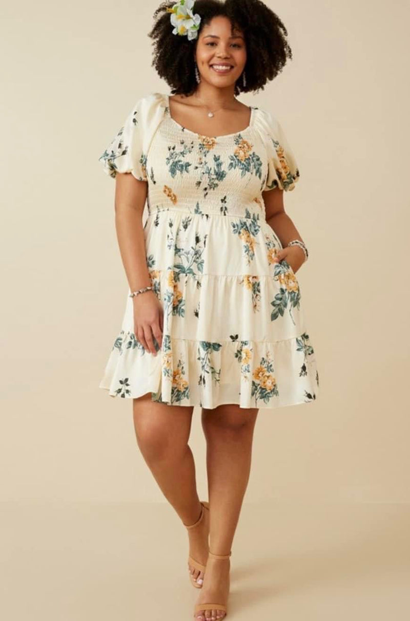 Garden Party Glow Floral Dress