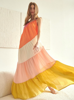 Whimsy & Wonder Color Block Maxi Dress