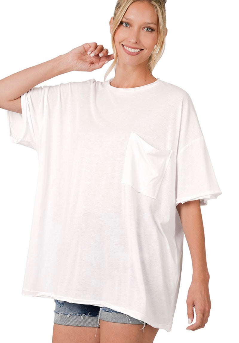 Everyday Essential Oversized BF Tee | Ivory