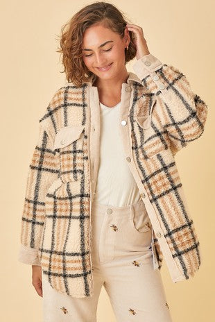 Meet Me In Big Sky Teddy Shacket - FINAL SALE