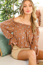 Cocoa & Blooms Top