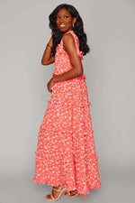 Libby Tie-Shoulder Maxi Dress - Mai Tai