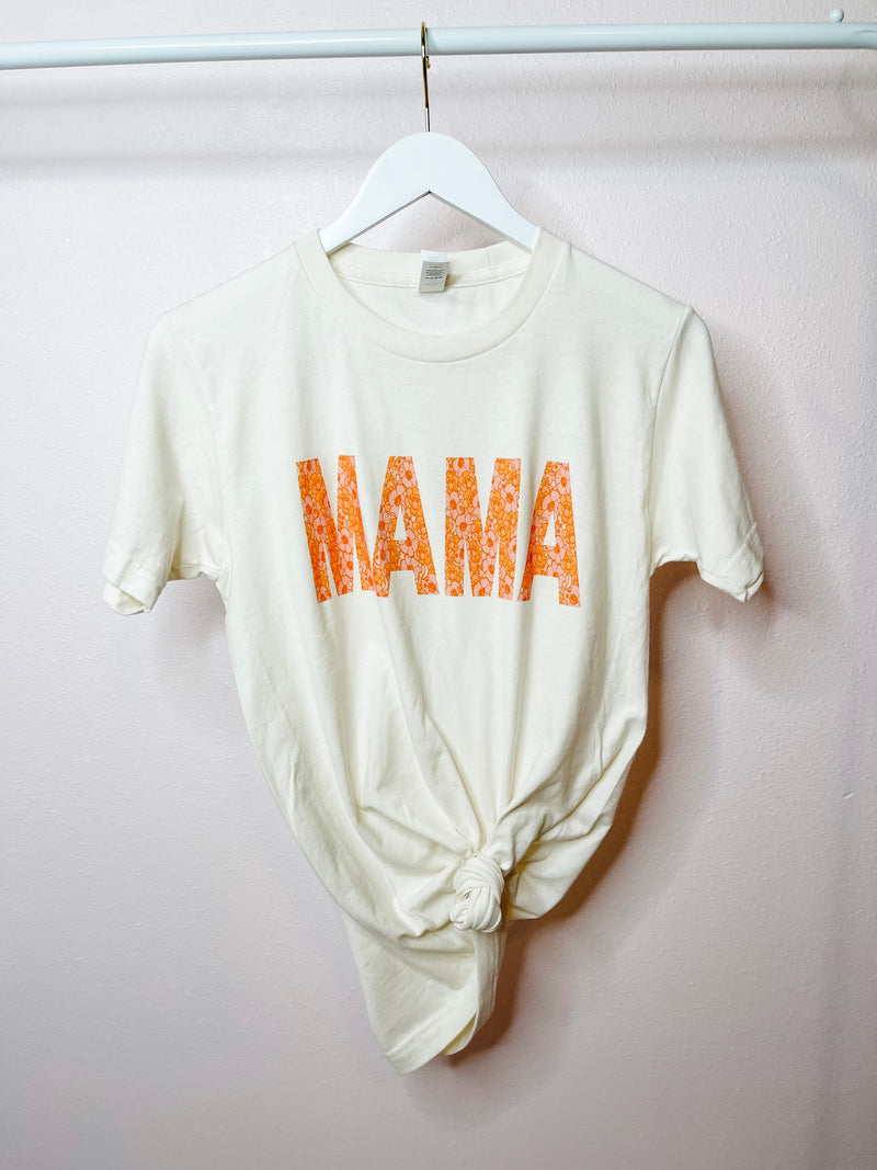 MAMA Floral Tee FINAL SALE