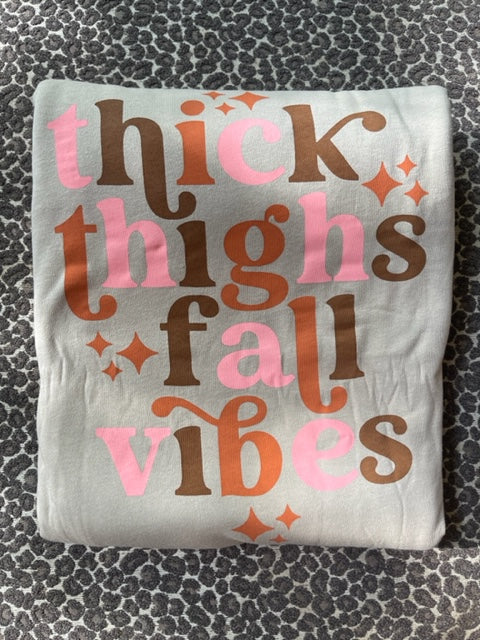 Thick Thighs Fall Vibes Tee FINAL SALE