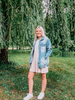 Put Your Boots On Distressed Denim Jacket - FINAL SALE