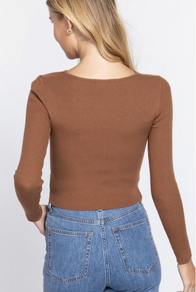 Divine Darling Cut Out Sweater