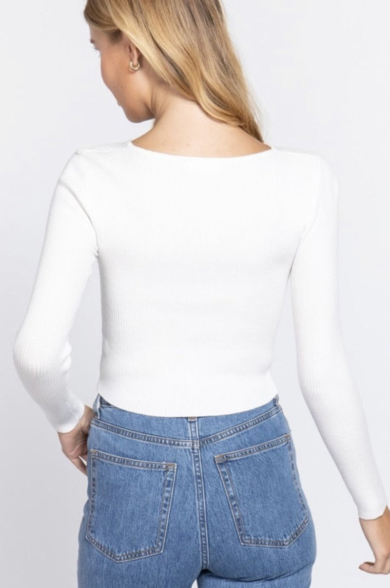 Divine Darling Cut Out Sweater