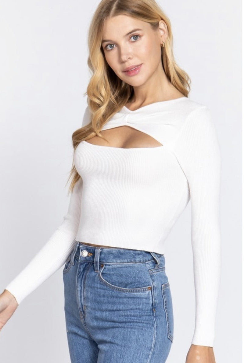 Divine Darling Cut Out Sweater