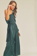 Champagne Nights Satin Jumpsuit